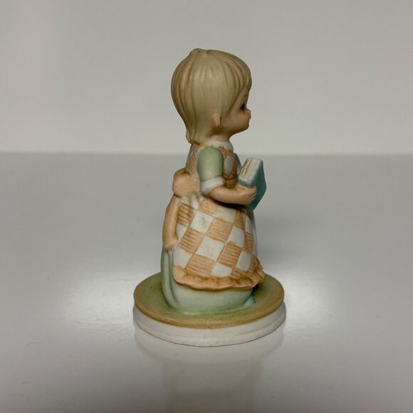 Lefton Christopher Collection Birthday Girl Figurine Age 6 03448F Porcelain 1982 - Picture 4 of 7